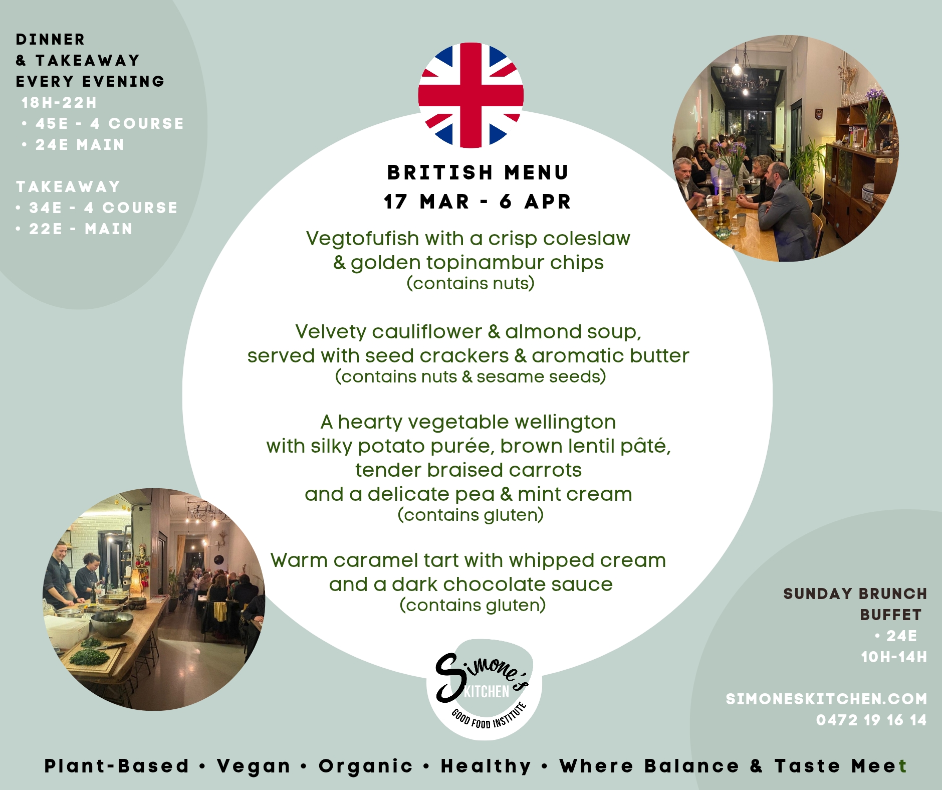 Autumn Canadian Menu at Simone’s Kitchen